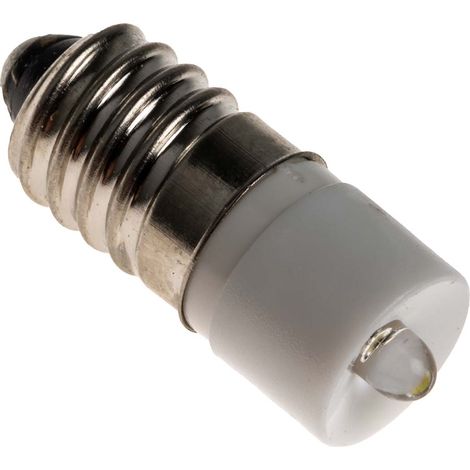 Voyant à LED Blanc, culot E10, 24V c.a. / V c.c. ( Prix pour 1 )