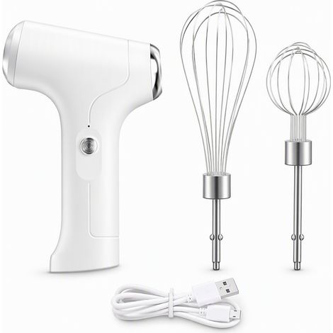 batteur électrique blanc en acier inoxydable pour la maison