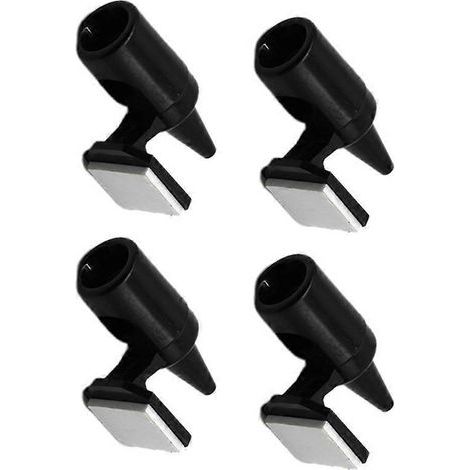 4er-Set Universal-Autopfeifen, Wildwarngeräte, professionelle Kfz-Sicherheitswarngeräte (Schwarz) – 664 cm – Schwarz (1/3)