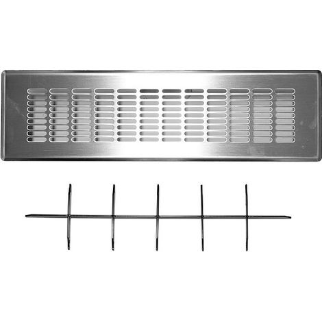 Vaillant Zuluftgitter für Boden-/Wandauslass Langloch Edelstahl, 0020197696