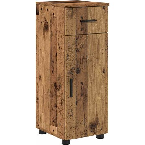 Gabinete de Baño con cajón Madera Vieja 30 x 35 x 80 cm vidaXL