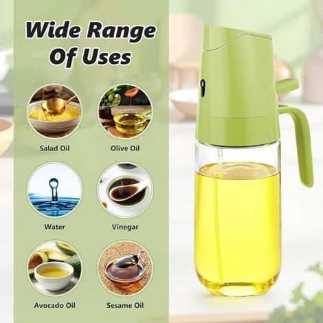 Pulverisateur huile Et Distributeur 2 En 1,Pulvérisateur huile Pour Friteuse À Air Chaud 500 Ml,Spray 500 ML (1/5)