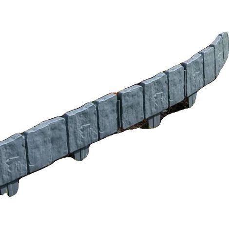 Bordillo para jardín, plástico resistente, decoración versátil, verde militar (1/2)