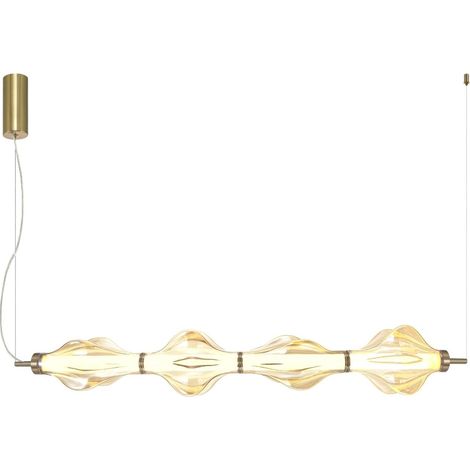 Lámpara colgante Elva de latón, 1 LED, 30 W, 3000 K. (1/4)