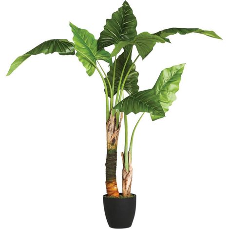 Plante Artificielle "Bananier" 125cm Vert