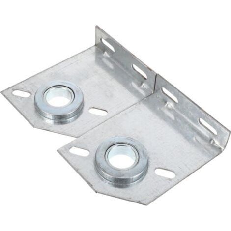 2 staffe per molle per porta da garage, kit di supporto per cuscinetti per porta da garage, componenti del sistema Crezuo-Crezuo