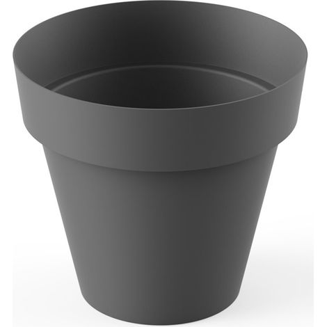 Vaso Tondo Antracite 38 cm Serie Tes