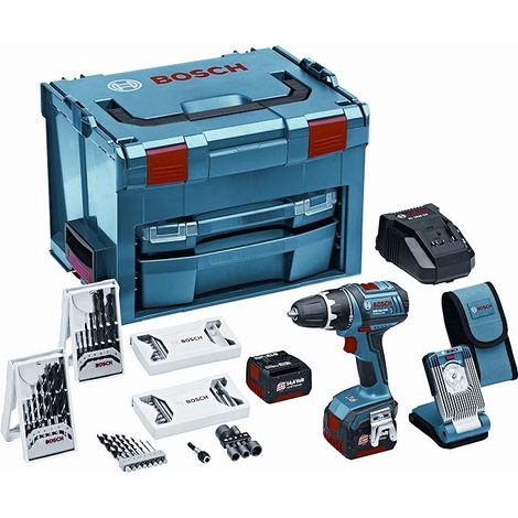 KIT TRAPANO AVVITATORE GSR 18V-LI X2+GLI+ACC+BOX