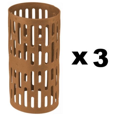 Lot de 3 housses de protection marron pour troncs d'arbres (1/3)