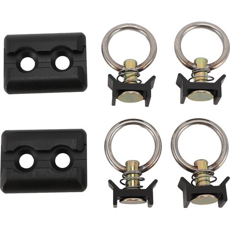 Système d'arrimage de voie en L, Kit de points d'ancrage de Rail en alliage d'aluminium pour remorque de lit de camion ATV UTV moto Dirt Bike