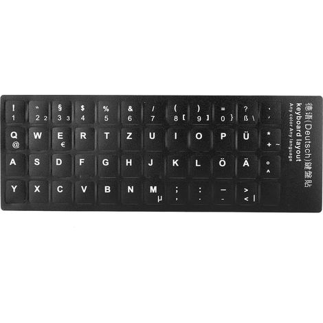 Étiquettes de clavier allemand pour ordinateur de bureau et portable