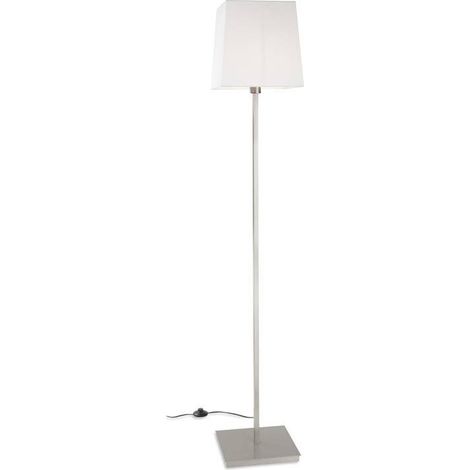 Leds-C4 Torino - Lampadaire à 1 lumière, nickel satiné, E27 (1/2)