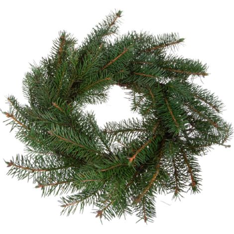 Corona di Abete Preservato, Verde, per Decorazioni Natalizie -Ø 30 cm (1/4)