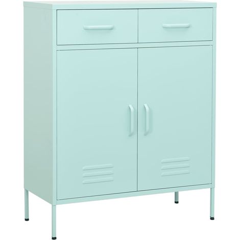 Armoire de rangement Vert menthe 80x35x101,5 Acier 4 (1/5)