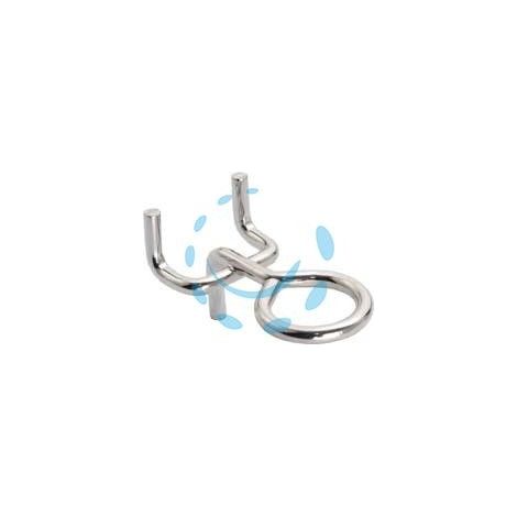 GANCI PER PANNELLI FORATI AD OCCHIOLO ART.706 - interasse mm.25