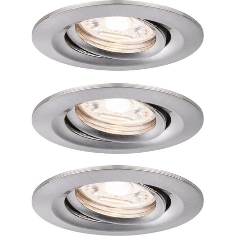 Paulmann 94295 EBL Nova mini Coin LED-Einbauleuchte 3er Set 4 W Eisen (1/3)