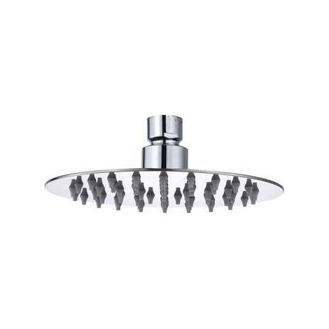 SOFFIONE DOCCIA INOX TONDO D 200 MM GROENLANDIA