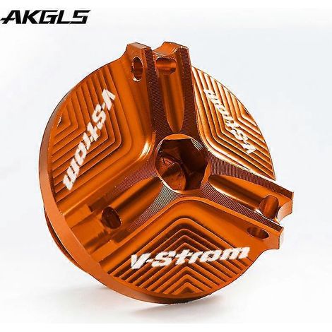 Bouchon de remplissage d'huile moteur (vis et protection) pour Suzuki V-Strom 650, 1000, 1050, 1050XT, V-Strom 250, DL250, DL650, DL1000 - Orange (1/5)