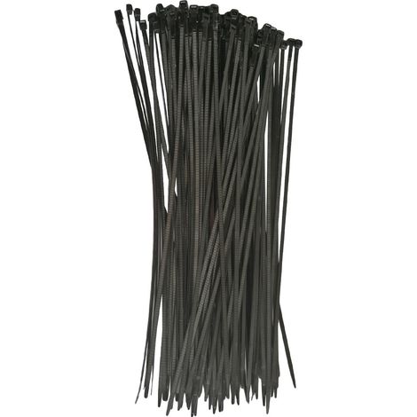 Lot de 100 colliers rilsan attache fils / serre cables 4.8 mm x 360 mm (1/2)