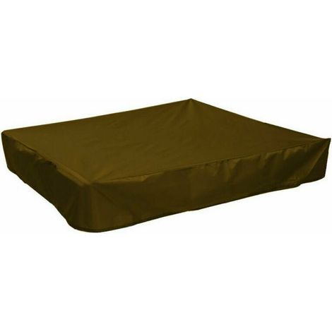 UlisemHousse impermècable de jardin - Pare-soleil carrèc pour èccran solaire - Housse anti-sable (marron) 12012020cm (1/4)