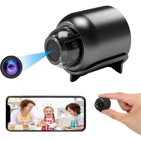 Versteckte Kamera Mini Nanny Cam Smart Home Kamera Kleine Innen /Außenkamera mit Fernbedienung Kompatibel mit Android & iOS Baby & Haustierüberwa (1/5)