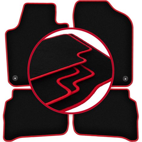 Alfombrillas CARLUX-RED para Seat Ibiza IV 6J hatchback, ST, familiar (2008-2017) (1/5)