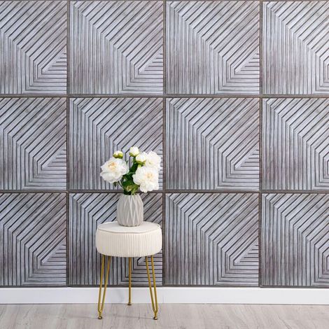 Lot de 20 carreaux muraux autocollants, autocollant mural pour carrelage de salon, papier peint pour cadre photo, 30 x 30 x 0,2 cm (1/4)