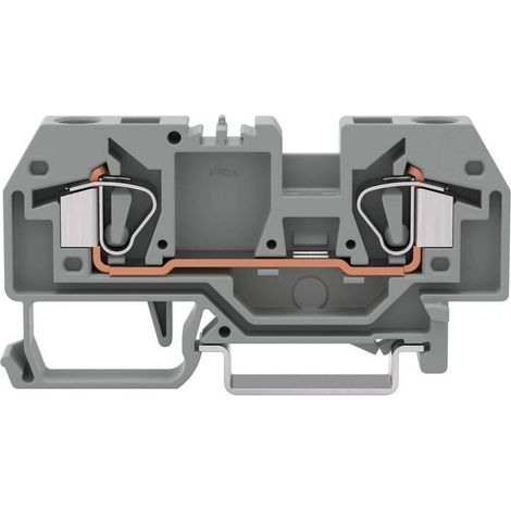 [NEUWERTIG] B-Ware WAGO 282-901 Durchgangsklemme Klemme 8 mm Zugfeder Belegung L Grau 50 St (1/2)