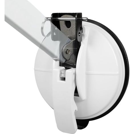 Set mit 2 Markisenhalterungen – Glasfaserverstärkter Kunststoff – Starker Saugnapf – Für Wohnmobile und Campervans – Kompatibel mit Thule, Fiamma, Dometic – Weiß (1/5)