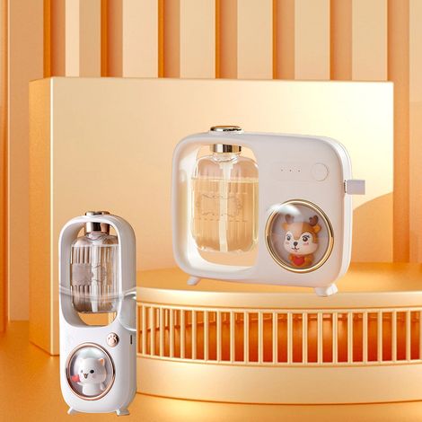 Diffuseur d'huiles essentielles automatique à motif dessin animé, diffuseur de parfum, lampe de nuit pour la maison et les toilettes, diffuseur de parfum pour hôtels, Champagne amélioré, Or (1/5)