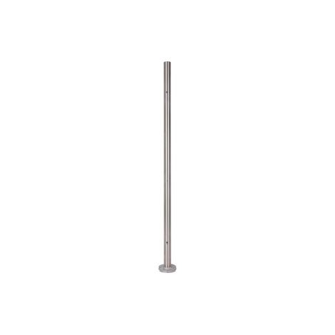 [QUALITE FRANCAISE] - Poteau départ DROIT insert pour montage verre - Hauteur 970mm Diamètre 42,4mm - Inox 316 (1/3)