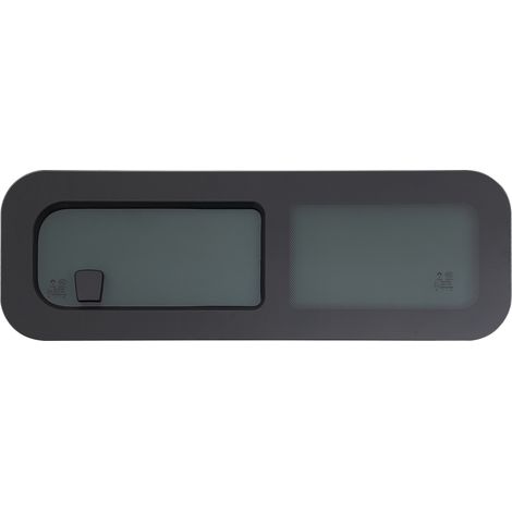 Wohnmobilfenster, 800 x 270 mm, mit Fliegengitter, auf der Fahrerseite, vertikal und horizontal verschiebbar, geeignet für Wohnmobile, Wohnwagen, Baustellenfahrzeuge und Boote (1/5)
