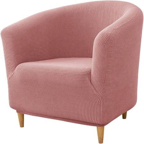 Integrierter Sofabezug, Sofabezug aus Damaszener-Jacquard, hochelastischer Möbelschutzbezug, Wohnzimmersessel, für Kinder und Haustiere, rosa