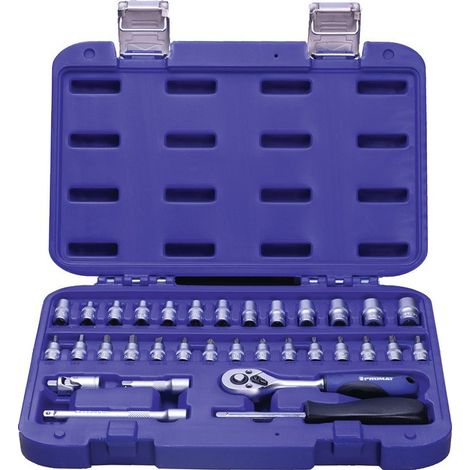 Set chiavi a bussola 33 pezzi 1/4 di pollice SW 4-13mm Z.72 6KT PROMAT