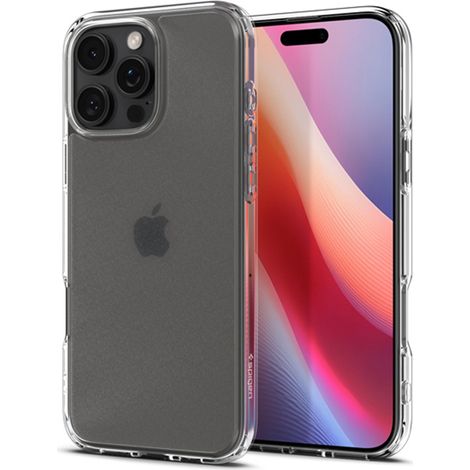 Spigen Ultra Hybrid - Custodia per iPhone 16 Pro Max (Trasparente satinato) (1/5)