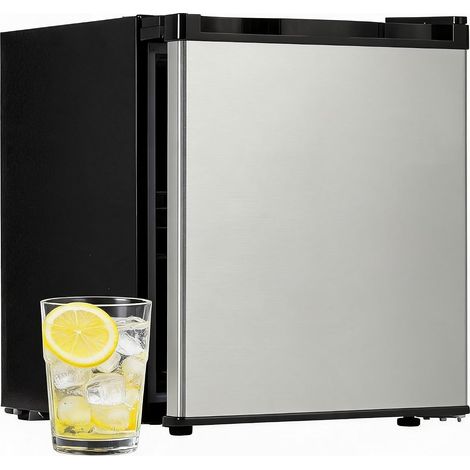 Mini réfrigérateur 45L silencieux thermostat réglable porte inox