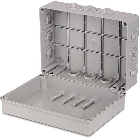 Junction box, surface-mounted, 300 x 220 x 120 mm, gray (1/5)