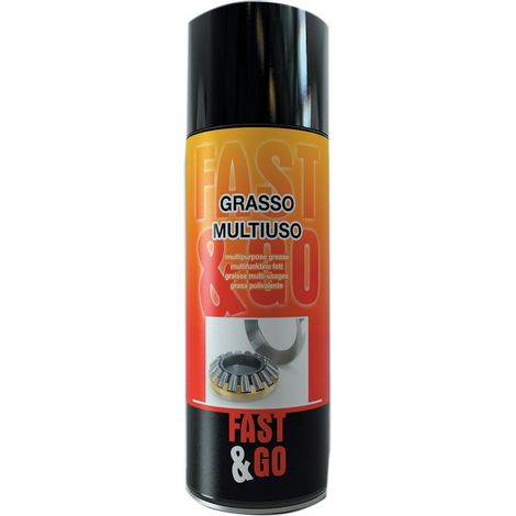 400ml spray fast&go grasso multiuso lubrificante per lubrificare cuscinetti viti (1/2)