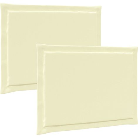 Maison Exclusive - Sitzkissen 2 Stk. Creme 47 x 36 x 2 cm Polyest