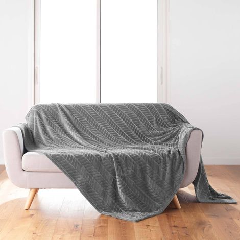 Douceur-dinterieur Arya Plaid Grigio 180x220 cm