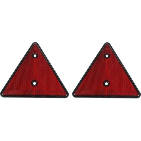 Lot de 2 vis de réflecteur Triangle Rouge pour remorque, Caravane, Camping-Car, horsbox MP16B (1/5)