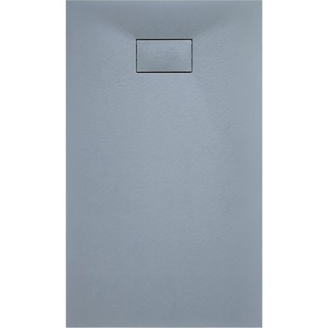 Grigio - 80 x 180 cm - Piatto Doccia Effetto Pietra In Resina