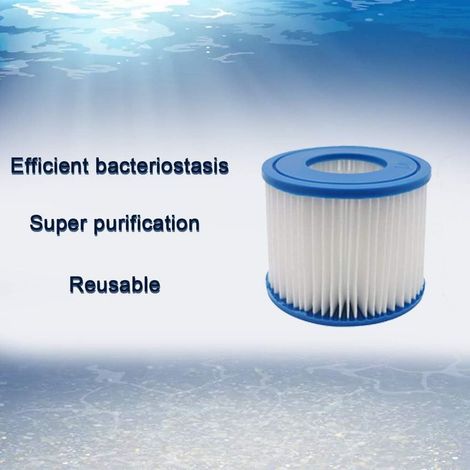 YanBan 6er-Pack Filterkartuschen für Best-Way Spa, Größe VI, Ersatzfilterkartusche kompatibel mit Lay-Z-Spa, Miami, Vegas, Palm Springs, Paris, Monaco (1/3)