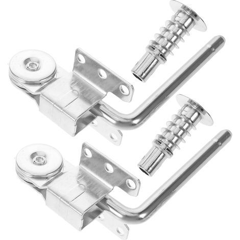 2pcs Charnières à Coussin pour Canapé en Fer Argenté avec Conception D'installation Rapide et Construction Robuste, Accessoires Modernes pour Fauteuils et Canapés en Espace de Vie (1/5)