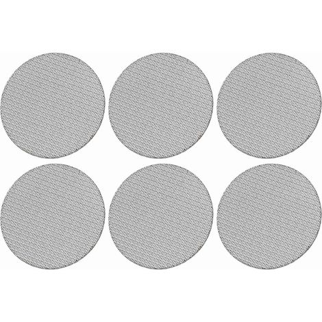 Lot de 6 porte-filtres à café en acier inoxydable, tamis de précision 100 µm, épaisseur 1,7 mm, pour les amateurs de café (51 mm). (1/5)