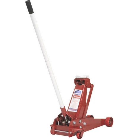Sealey Trolley Jack 3 Tonne Standard Chassis with Axle Stands (Pair) 3 Tonne Capacity per Stand 3010CX (1/5)