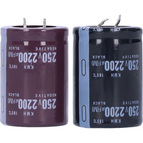 condensateurs électrolytiques cylindriques en aluminium, 250 V, 2200 µF, 105 °C, 35 x 50 mm (1/5)