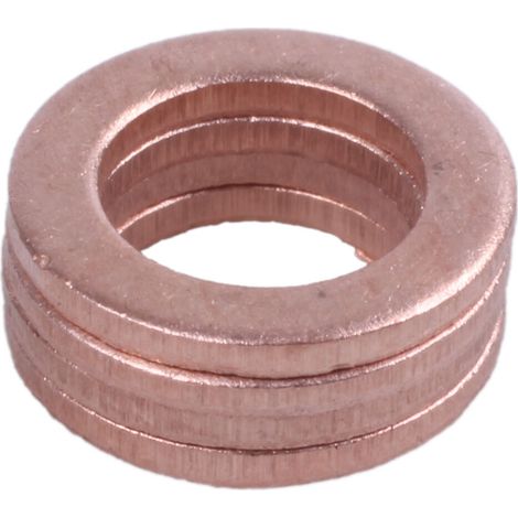 50 rondelles cuivre crush étanchéité 6x10x1mm (1/5)