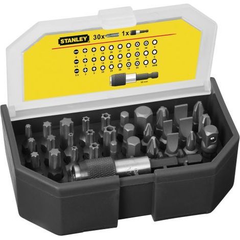 Stanley set 31 inserti 25mm + portainserti magnetico a sgancio veloce 113903