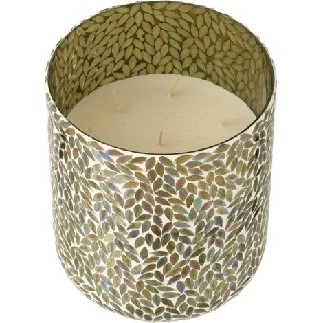 Bougie Parfumée Mosaïque "Cyra" 25cm Tea & Herbscire (1/5)